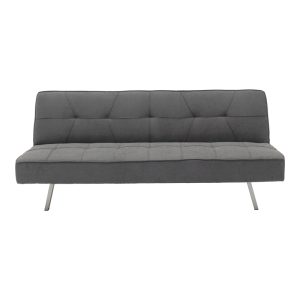 035 000087 3 3 seater Sofa-bed Travis pakoworld with fabric in dark grey color 175x83x74cmIndoor furniture > Sofas-bed