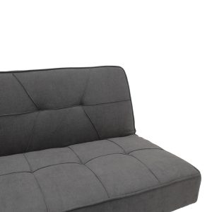 035 000087 4 3 seater Sofa-bed Travis pakoworld with fabric in dark grey color 175x83x74cmIndoor furniture > Sofas-bed