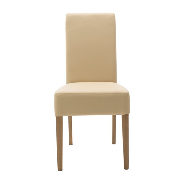 047 000030 3 Chair Ditta pakoworld with ecru pu - wooden legs sonomaIndoor furniture > Chairs