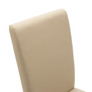 047 000030 4 Chair Ditta pakoworld with ecru pu - wooden legs sonomaIndoor furniture > Chairs