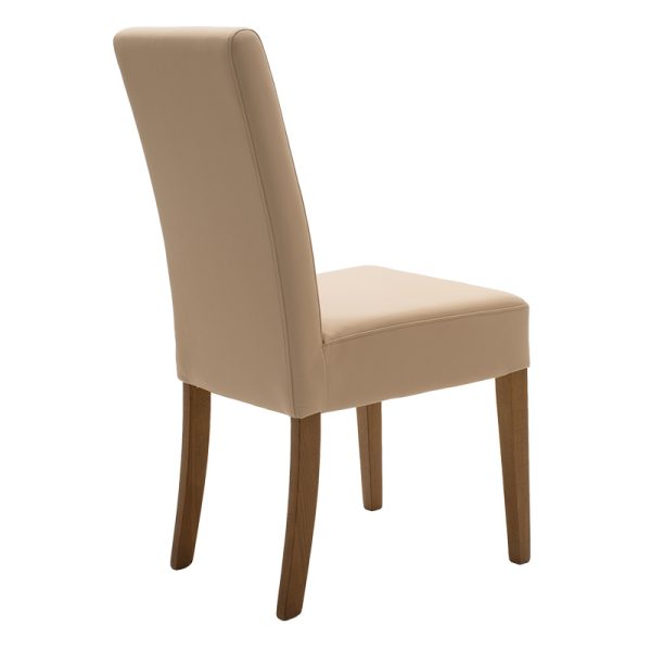 047 000031 2 Chair Ditta pakoworld with mocha pu - wooden legs walnutIndoor furniture > Chairs