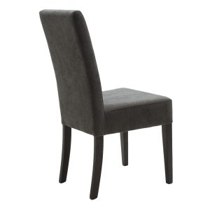 047 000042 2 Wooden chair Ditta pakoworld with dark grey fabric - wooden legs wengeIndoor furniture > Chairs