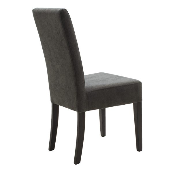 047 000042 2 Wooden chair Ditta pakoworld with dark grey fabric - wooden legs wengeIndoor furniture > Chairs