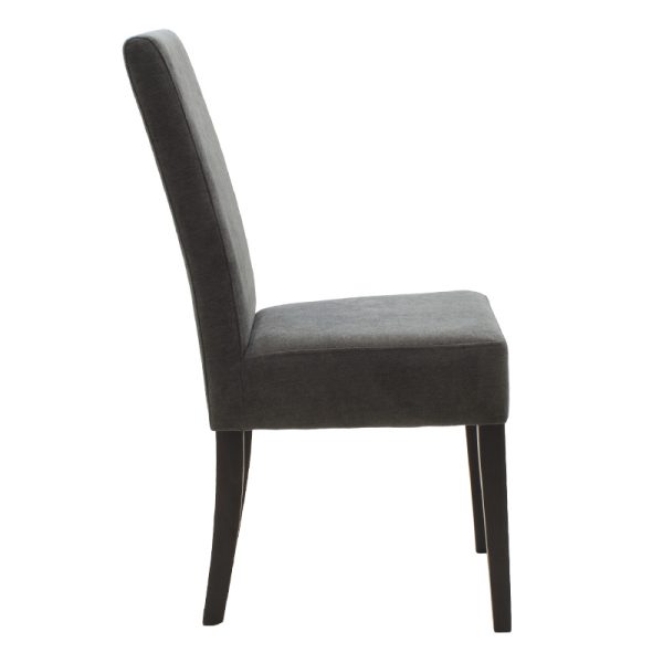 047 000042 3 Wooden chair Ditta pakoworld with dark grey fabric - wooden legs wengeIndoor furniture > Chairs