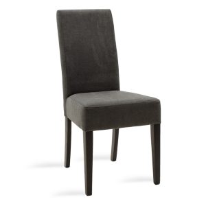 047 000042 Wooden chair Ditta pakoworld with dark grey fabric - wooden legs wengeIndoor furniture > Chairs