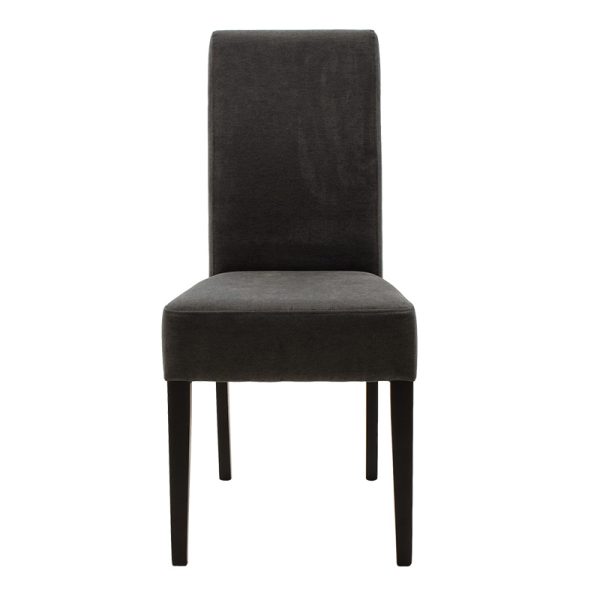 047 000042 4 Wooden chair Ditta pakoworld with dark grey fabric - wooden legs wengeIndoor furniture > Chairs