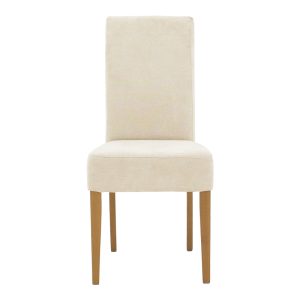 047 000059 3 Chair Ditta pakoworld with grey-beige fabric - wooden walnut legsIndoor furniture > Chairs