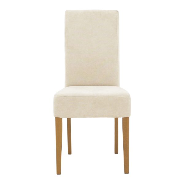 047 000059 3 Chair Ditta pakoworld with grey-beige fabric - wooden walnut legsIndoor furniture > Chairs