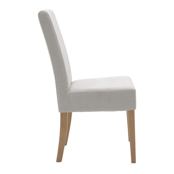 047 000061 2 Chair Ditta pakoworld with grey fabric - sonoma legs 44x56x96cmIndoor furniture > Chairs