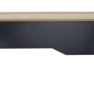 069 000014 2 Manager table Lotus pakoworld in oak-dark grey 150x80x75cmOffice furniture > Working desk