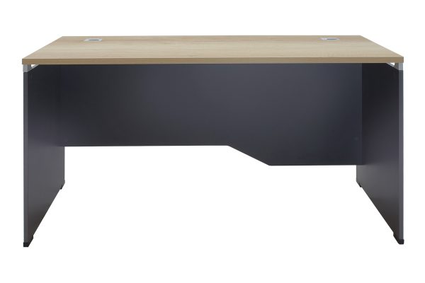 069 000014 2 Manager table Lotus pakoworld in oak-dark grey 150x80x75cmOffice furniture > Working desk