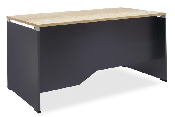 069 000014 Manager table Lotus pakoworld in oak-dark grey 150x80x75cmOffice furniture > Working desk