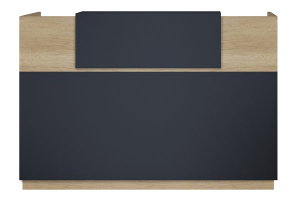 069 000016 2 Reception Lotus pakoworld in oak - dark grey color 180x70x110cmOffice furniture > Reception