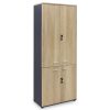069 000020 Commercial desk Lotus pakoworld in oak-dark grey 180x80x75cmOffice furniture > Professional desk