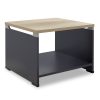 069 000021 Working Table Colmar pakoworld in white - dark oak 140x60x75cmOffice furniture > Working desk