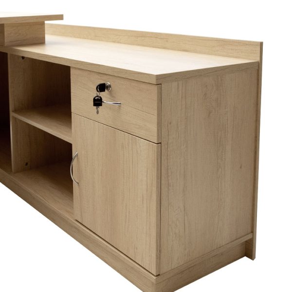 069 000029 4 Work desk professional Amazon pakoworld right corner sonoma color 180x160x76cmOffice furniture > Professional desk