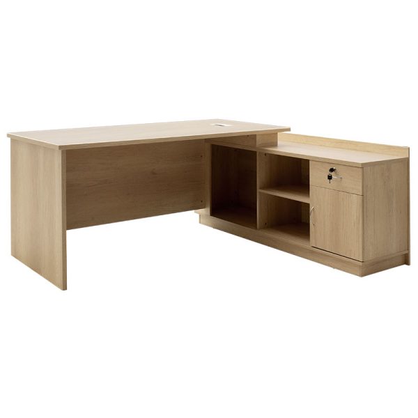 069 000029 Work desk professional Amazon pakoworld right corner sonoma color 180x160x76cmOffice furniture > Professional desk
