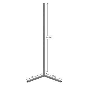 071 001527 3 Floor lamp Esthetic pakoworld LED black 30x2x130cmLighting > Floor
