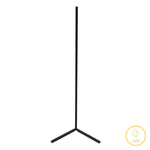 071 001527 Floor lamp Esthetic pakoworld LED black 30x2x130cmLighting > Floor
