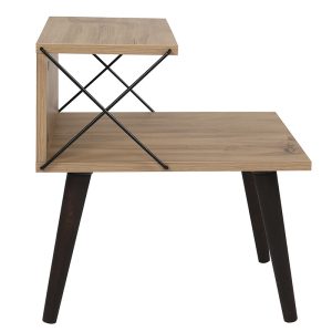071 001532 3 Side table-bedside table Gather pakoworld sonoma-walnut 50x40x55cmIndoor furniture > Bedside tables