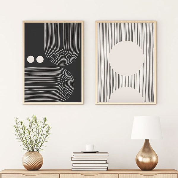 071 001573 Canvas painting Kouenio pakoworld diptych with digital printing 35x3x50cmDecoration > Paintings