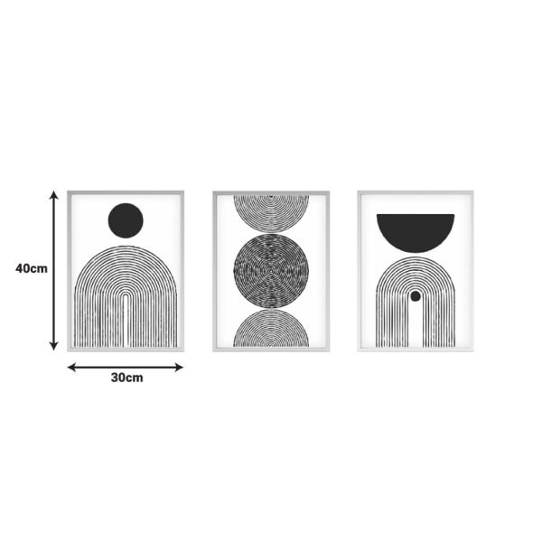 071 001574 2 Canvas painting Serchie pakoworld triptych with digital printing 30x3x40cmDecoration > Paintings