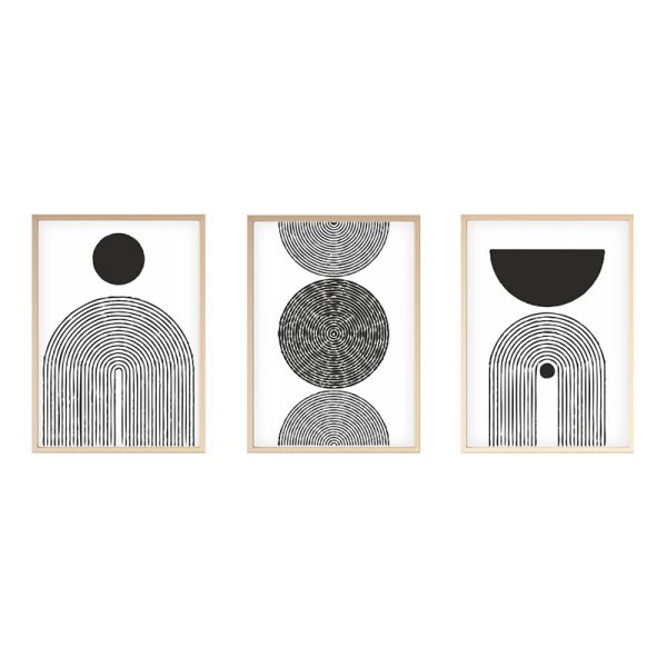071 001574 Canvas painting Serchie pakoworld triptych with digital printing 30x3x40cmDecoration > Paintings