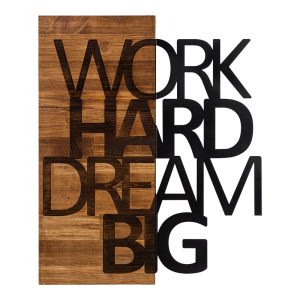 071 001583 Wall deco Deseze pakoworld pine wood in natural color and black metal 48x3x58cmDecoration > Decorations > Wall Decorations