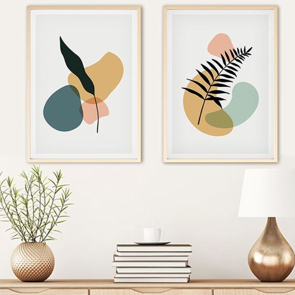 071 001589 Canvas painting Keniko pakoworld diptych with digital printing 50x3x70cmDecoration > Paintings