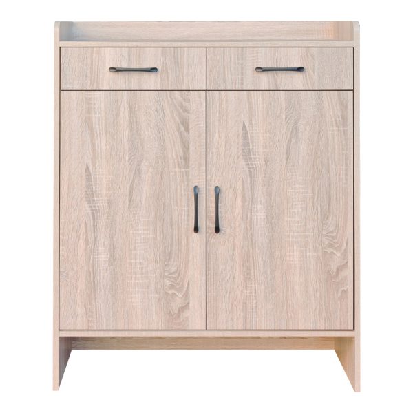072 000146 2 Gazen pakoworld 12-pair shoe rack with drawers in natural color 80x33x100cmIndoor furniture > Shoe storage cabinet & cupboards