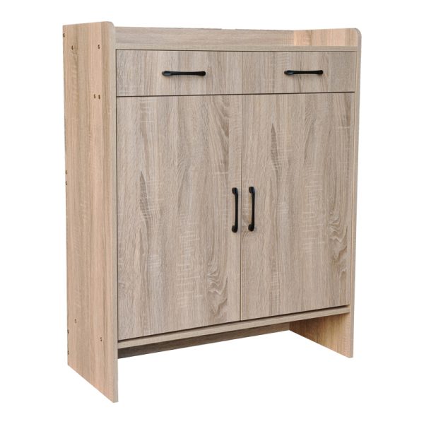 072 000146 Gazen pakoworld 12-pair shoe rack with drawers in natural color 80x33x100cmIndoor furniture > Shoe storage cabinet & cupboards