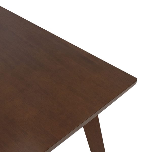 097 000001 2 Dining table Benson pakoworld MDF - venner in walnut color 80x80x75cmIndoor furniture > Dining Tables