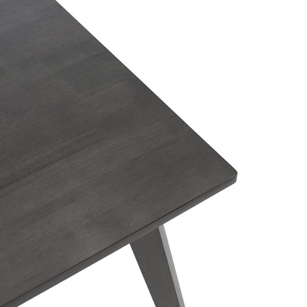 097 000004 2 Dining table Benson pakoworld mdf - venner in rustic grey color 120x75x75cmIndoor furniture > Dining Tables