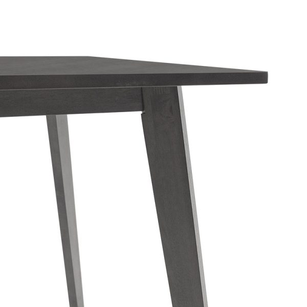 097 000004 3 Dining table Benson pakoworld mdf - venner in rustic grey color 120x75x75cmIndoor furniture > Dining Tables