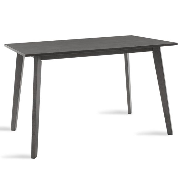 097 000004 Dining table Benson pakoworld mdf - venner in rustic grey color 120x75x75cmIndoor furniture > Dining Tables