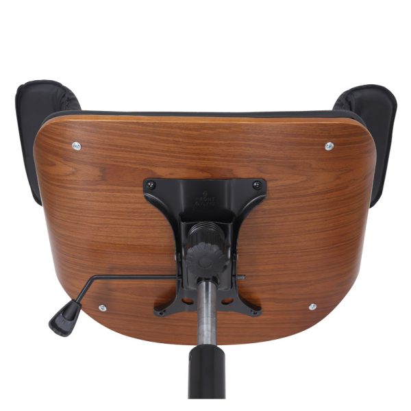 106 000020 4 Manager office chair Hermanos pakoworld with black pu - walnut woodOffice furniture > Manager office chairs