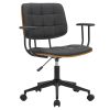 106 000023 Manager office chair Fern pakoworld PU white natural woodOffice furniture > Labor office chairs