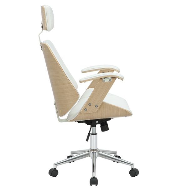 106 000026 2 Director's office chair Fern pakoworld PU white-plywood naturalOffice furniture > Manager office chairs