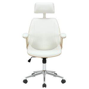 106 000026 3 Director's office chair Fern pakoworld PU white-plywood naturalOffice furniture > Manager office chairs