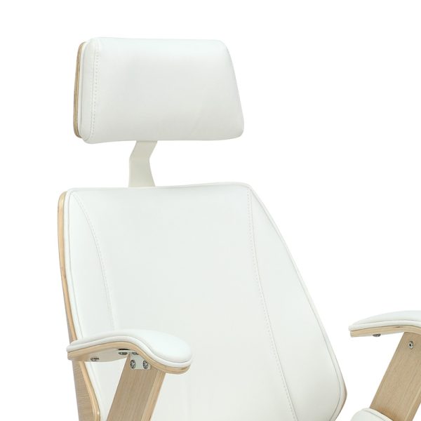 106 000026 4 Director's office chair Fern pakoworld PU white-plywood naturalOffice furniture > Manager office chairs