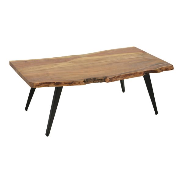 113 000042 Miles pakoworld coffee table solid acacia wood in natural shade 120x65x46cmBOHO CHIC > Coffee Tables