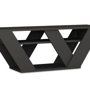119 000966 2 Pipralla pakoworld TV Stand in anthracite color 110x30x40cmIndoor furniture > TV stands