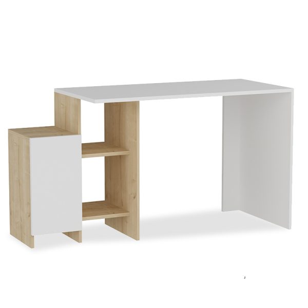 120 000023 Office desk Kely pakoworld in white-oak color 113x55x74cmOffice furniture > Working desk