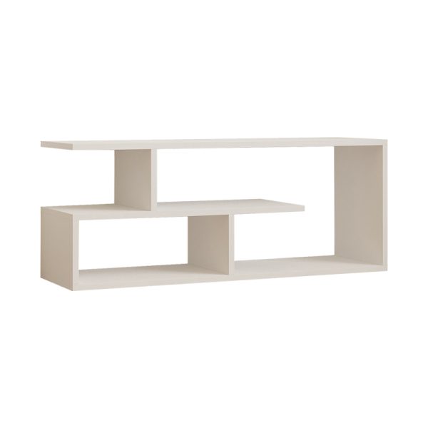 120 000172 TV Stand Waldo pakoworld white melamine 100x29.5x40cmIndoor furniture > TV stands