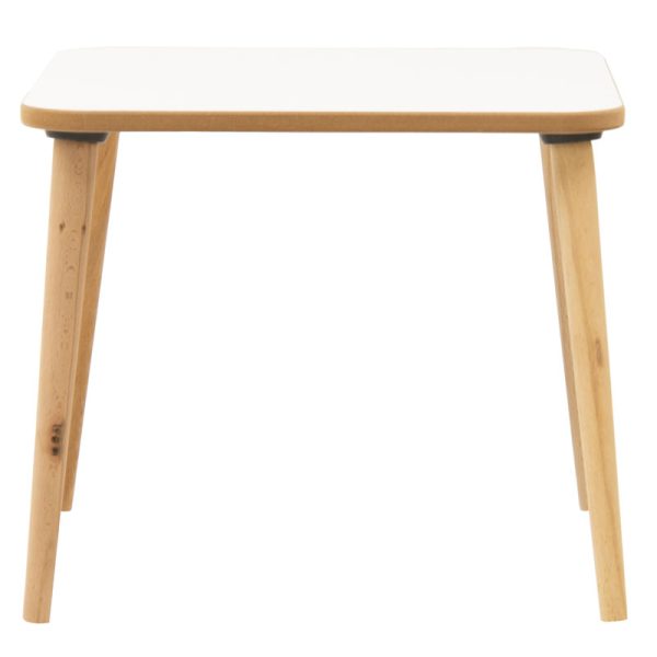 120 000291 2 Jerry pakoworld children's table white-natural 50x50x43cmIndoor furniture > Children's Room