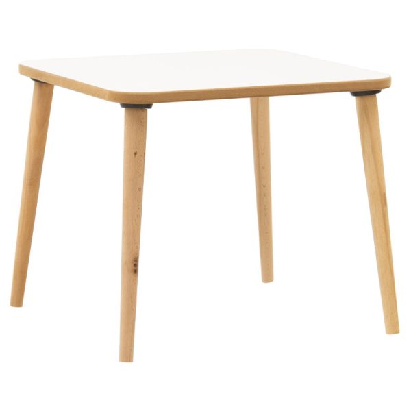 120 000291 Jerry pakoworld children's table white-natural 50x50x43cmIndoor furniture > Children's Room