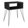 120 000402 Dining table Jonal pakoworldwith MDF surface in walnut- black metal legs 180x90x76 cmIndoor furniture > Dining Tables