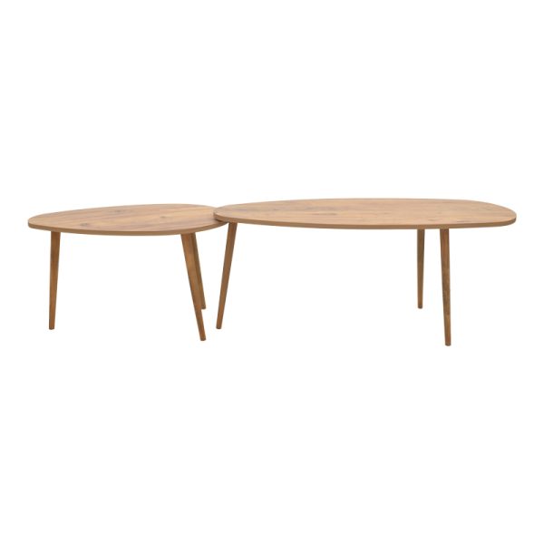 120 000418 3 Monty pakoworld melamine walnut coffee table 116x46x46cmIndoor furniture > Coffee tables