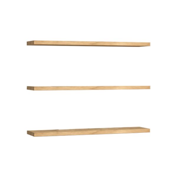 120 000447 Edna pakoworld melamine wall shelf in natural shade 60x14.5x1.8cmIndoor furniture > Wall shelves