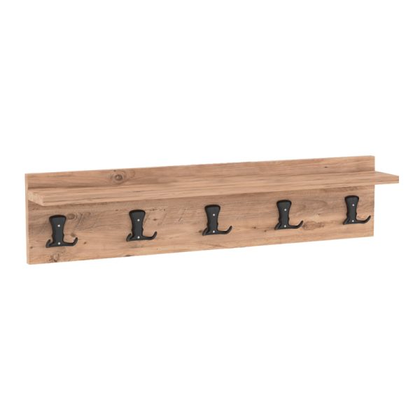 120 000470 Mec pakoworld melamine hanger in natural shade 100x9x9cmIndoor furniture > Entrance furniture